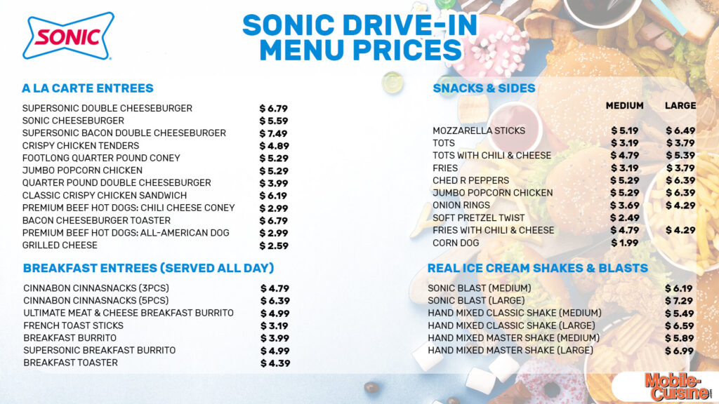 Sonic Menu