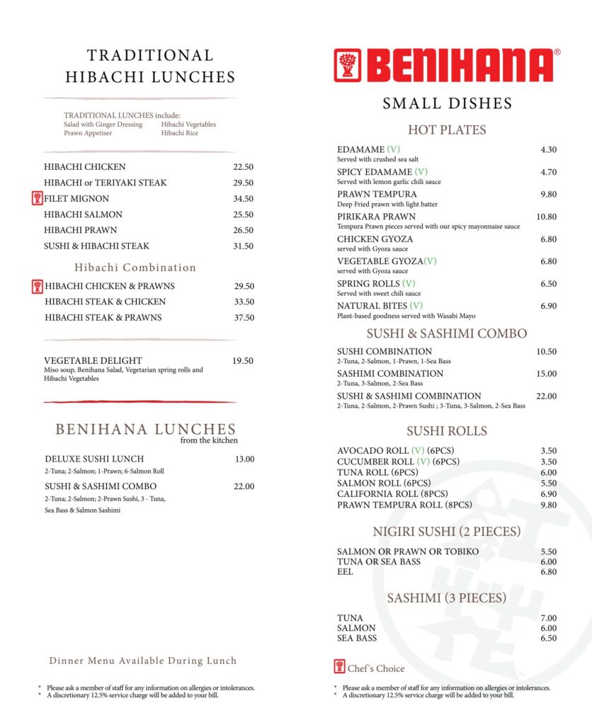 Benihana Happy Hour